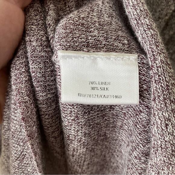 Eileen Fisher | Linen Silk Blend Tank Top and Cardigan Lightweight Purple Medium - Picture 10 of 10